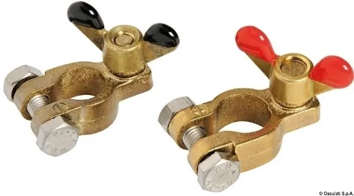 Picture of Pair of bronze battery clips