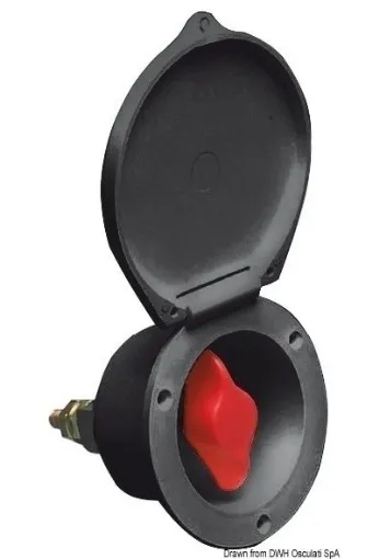 Picture of Heavy duty marine battery switch - black