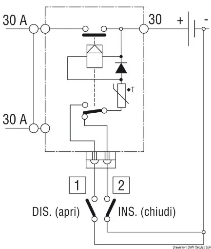 Picture of Battery switch/battery isolator switch 12 V