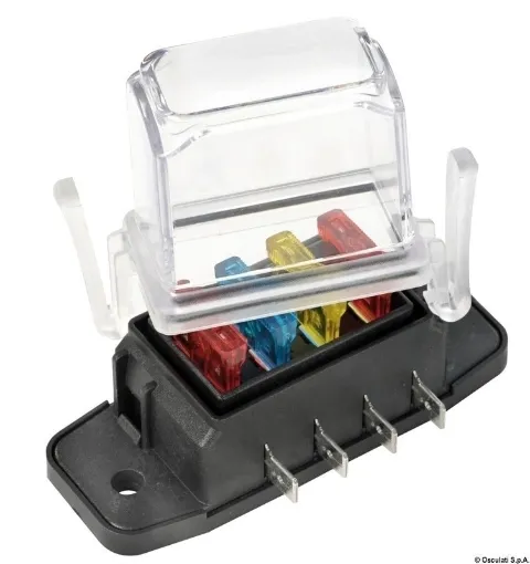 Picture of Watertight blade fuse holder deep lid 4 seats