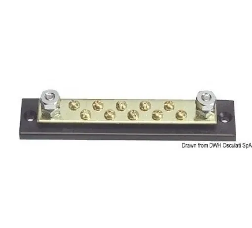 Picture of 10 x 4 mm Bus - bar electric terminal board