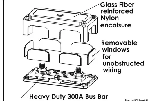 Picture of 2 x 10 mm Bus - Bar Heavy Duty terminal