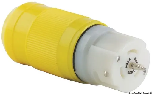 Picture of 63A triphase 4 - wire plug - heavy duty - Marinco - 230 - 4 - WIRE HEAVY DUTY THREE - PHASE - 63