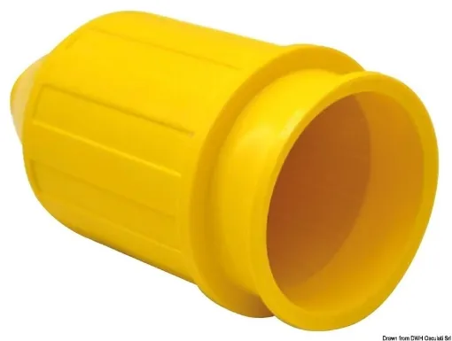 Picture of Watertight cap for 14.636.10 yellow PVC - Marinco