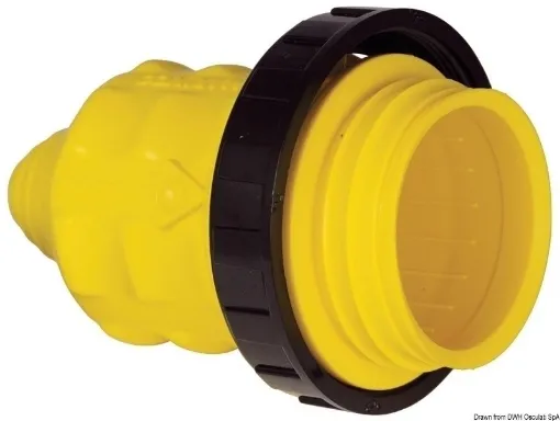 Picture of 30A yellow cap for power plug - Marinco