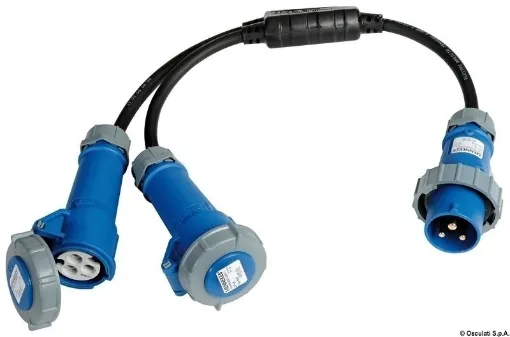 Picture of 2-Way 16 A Electrical Cable Adapter