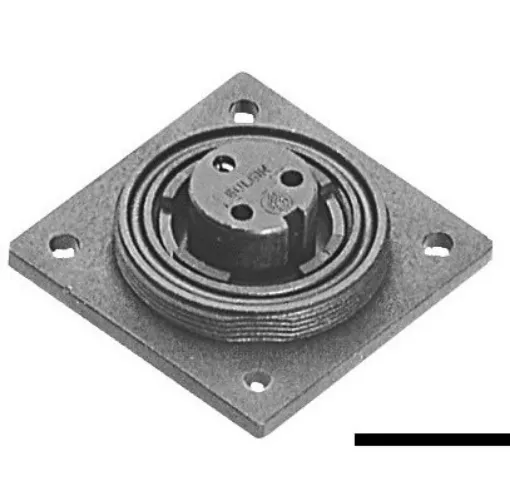 Picture of 9 - pole built - in socket, female contacts - Bulgin