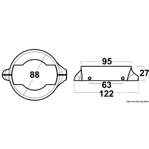 Picture of Collar anode 2 - pcs with screws zinc - Volvo penta