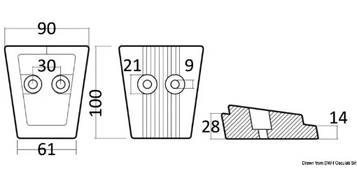 Picture of Aluminium leg anode SX/DPS - 3888817 / 3841427 - Volvo