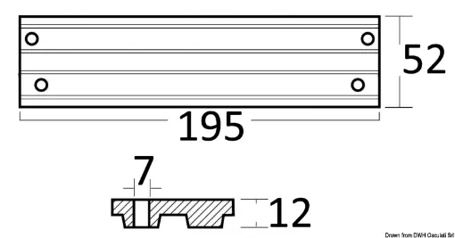 Picture of Zinc anode engine rods 30/200 HP - 818298A1 - Mercury and Mariner