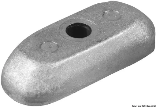 Picture of 2 - 5 HP plate without insert fitted with 7mm Ø bore - 55320 - 98400 - OMC / Johnson / Evinrude