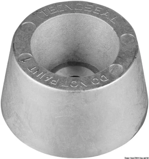 Picture of Aluminium circular anode single - bolt mounting