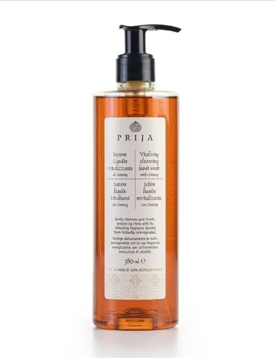 Picture of Gentle cleansing hand wash with Ginseng - 5 x 380ml pump dispenser - Prija | Vegan!