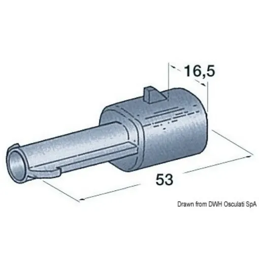 Picture of Plastic watertight male 1 pole