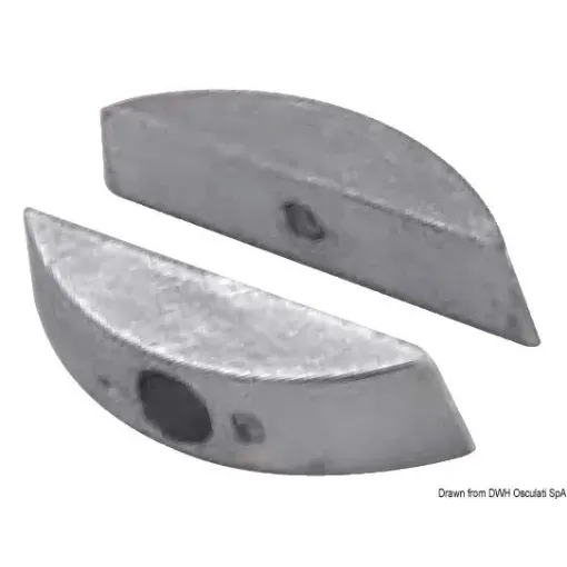 Picture of Pair of aluminium anodes for foldable propellers - 110S / 120S / 1205B / S120C - Volvo