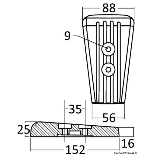 Picture of Magnesium leg anode SX/DPS - 3888814 / 3883728 - Volvo