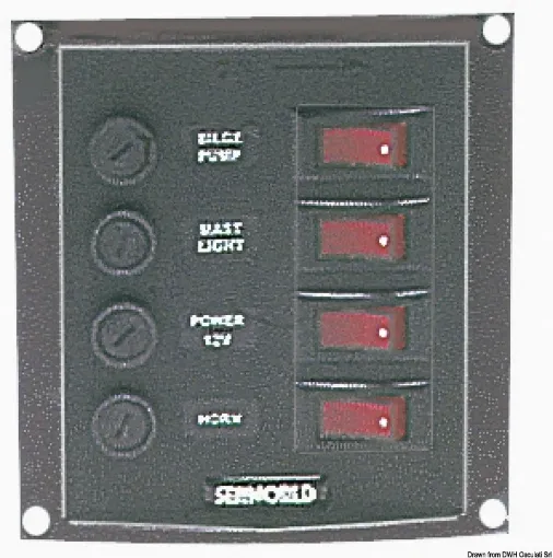 Picture of Vertical control panel - 4 switches