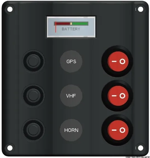 Picture of Wave electric control panel 3 & 12V voltmeter