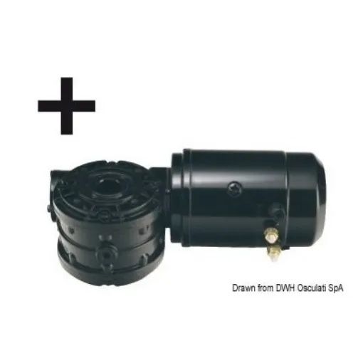 Picture of Electric motor and angular reducer to be fixed to the bottom part of the connection kit.