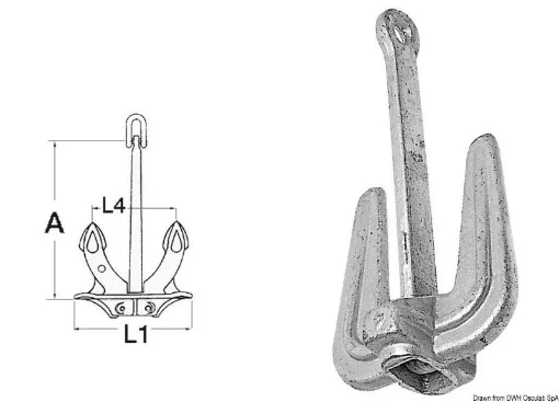 Picture of Hall anchor 2.5 kg