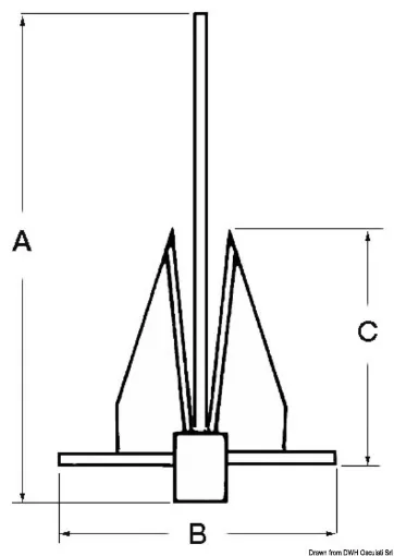 Picture of Danforth stainless steel anchor 9 kg - Danforth