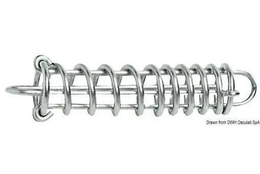 Picture of Stainless steel mooring spring - variable pitch 280mm