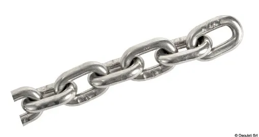 Picture of Stainless steel calibrated chain 6 mm x 50 m - 50 - 6 - 0.8 - 20 - DIN766 / ISO - 400 - 18.5 - 1600