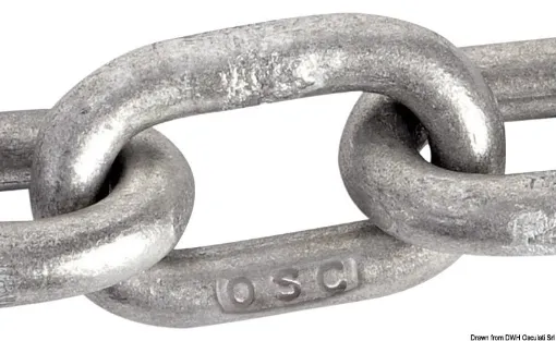 Picture of Galvanized calibrated chain 10 mm ISO x 50 m - 50 - 10 - 2.35 - 35 - ISO - 1250 - 30 - 5000