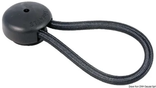 Picture of Elastic hook 80 mm - black