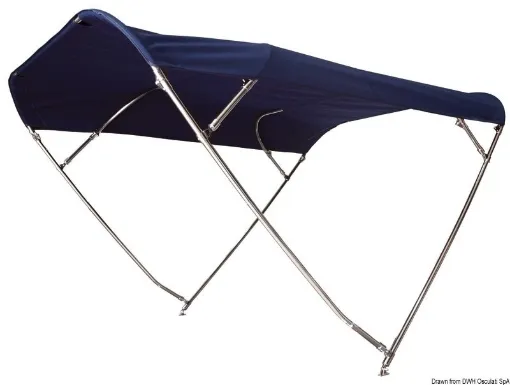 Picture of Shade Master Inox Depth foldable bimini 215/230 x 255 - height 140 cm