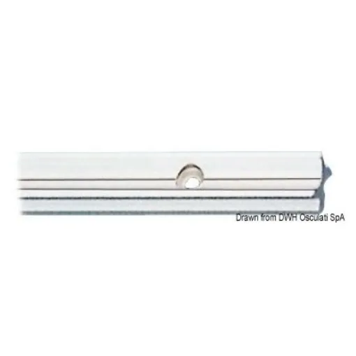 Picture of Rail in light anodized alloy mm 19x13 - 2 metre bars