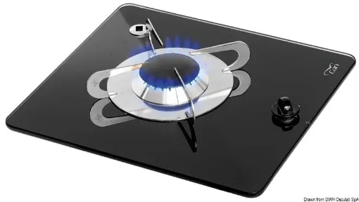 Picture of Gas hob with pyroceram burners