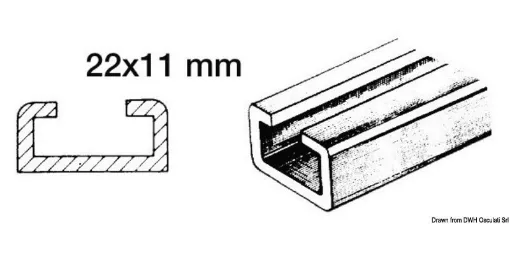 Picture of Aluminium travellers, nylon sliders