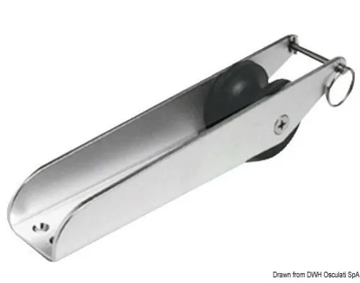 Picture of Stainless steel bow roller 280 x 55 mm