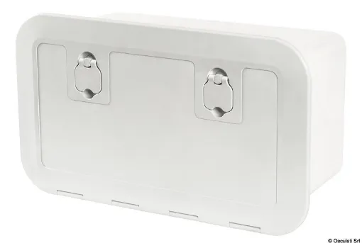 Picture of White locker with lid 500 x 250 mm F - front