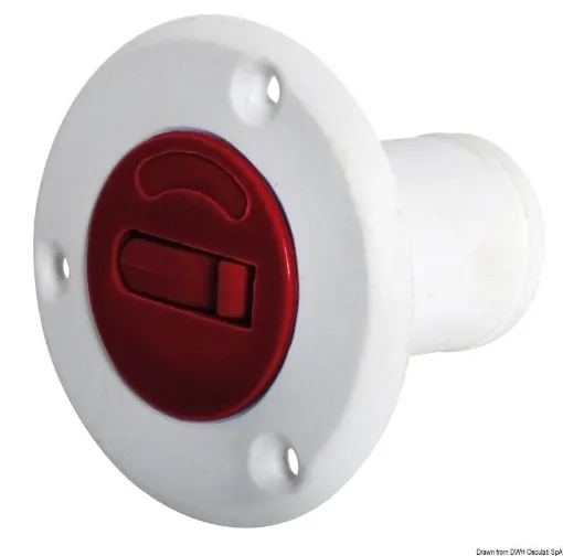 Picture of Fuel filler plug in red - nylon/fibreglass - 50 mm