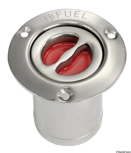 Picture of Fuel deck plug polished straight - stainless steel - 80mm