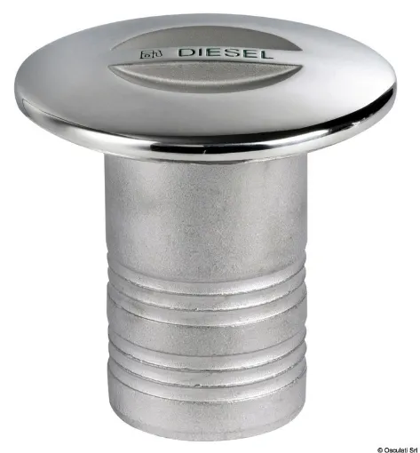 Picture of Diesel deck plug - cast mirror polished AISI316 - 50mm