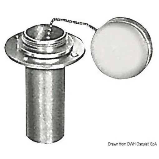 Picture of Fuel deck plug - chromed brass - 60mm