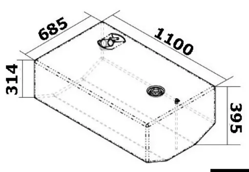 Picture of Fuel tank made of polyethylene 270L