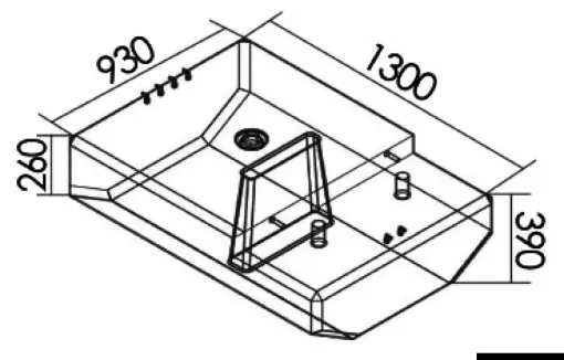 Picture of Fuel tank made of polyethylene 370L