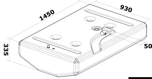 Picture of Fuel tank made of polyethylene 347L