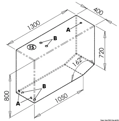 Picture of Tank for drinkable water for port side 390L