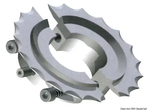 Picture of Stainless steel line clamp cutter axis Ø 45 mm outer Ø 120 mm