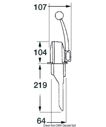 Picture of Single lever control, single engine - Uflex