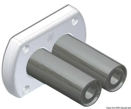 Picture of Bulkhead throughout bushing white - Ultraflex