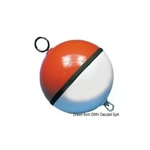 Picture of Buoy white/red filled with polyurethane 700 mm