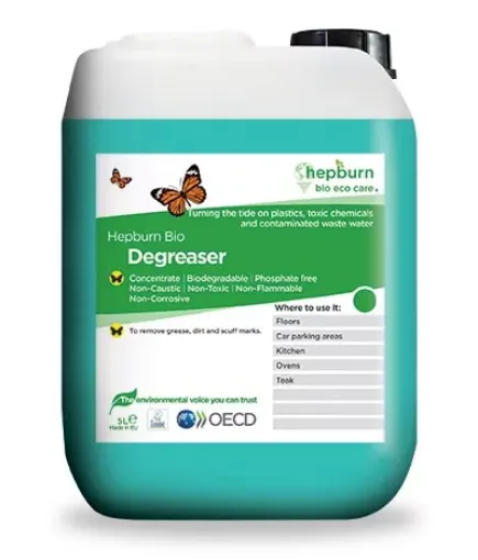 Picture of Bio degreaser drum super concentrated degreaser and detergent ecolabel for deck and teak cleaning - 5L - Hepburn bio