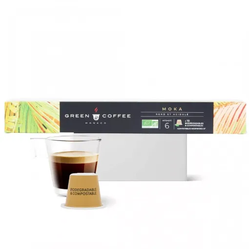 Picture of Moka Bio - Biodegradable Capsules Nespresso® compatible - case of 10