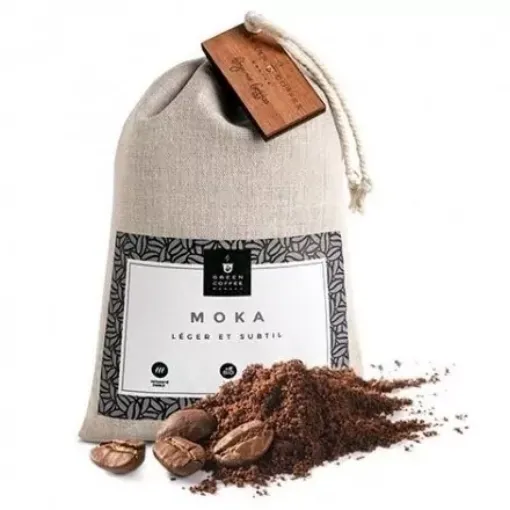 Picture of Moka Grand Cru ground coffee Bio - 250gr - Green Coffee Monaco